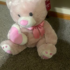 Pink Heart Teddy Bear by RedSprix